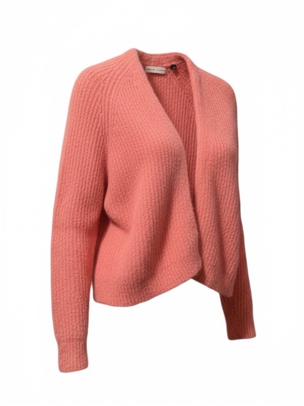 Sleeping On Snow By Anthropologie Pink Ribbed Fuzzy Open Cardigan S